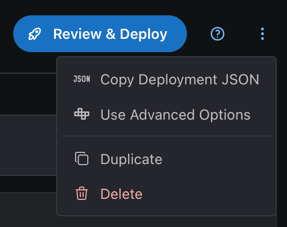 Deployment Detail